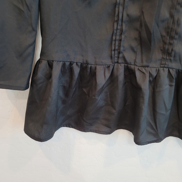 Kaylee Black Blouse Top Women's Size Large - Picture 4 of 9